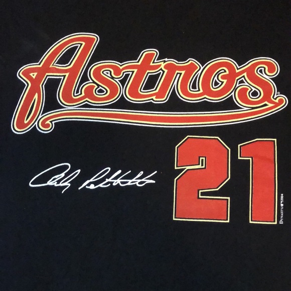 Vintage Y2K Houston Astros Andy Pettitte Jersey Tee Shirt - Picture 2 of 16